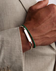 Green Carabiner Bracelet