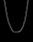 Gun Metal Box Figaro Chain